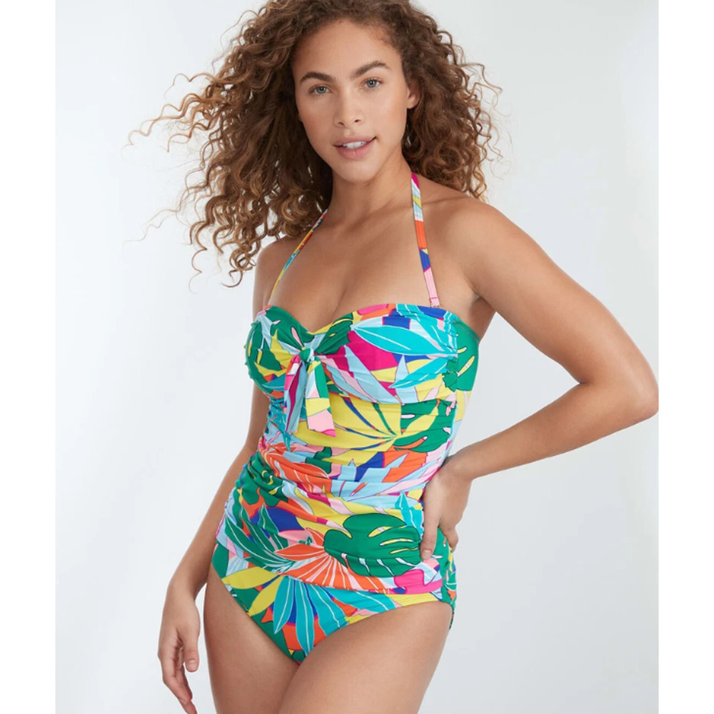 Bleu Rod Beattie Womens Life Of The Party Swim Bandini Top Multi Size 6 15892 - Picture 2 of 4